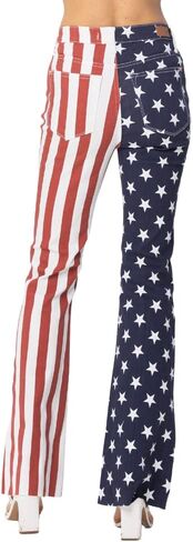 Judy Blue High Waist American Flag Print Flare in Kuwait
