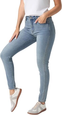 Ultra Stretch Butt Lifting High-Waisted Skinny Jeans for Women, Soft Denim Jeggings with Pockets in Saudi Arabia