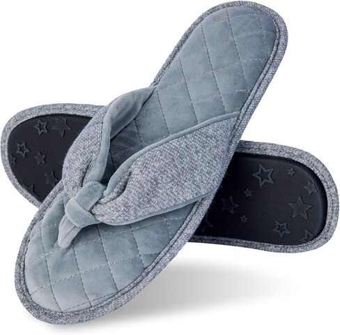 60D Memory Foam Thong Flip Flops, Women's Cozy Open Toe Slippers, Comfort Lightweight Indoor Shoes in Saudi Arabia
