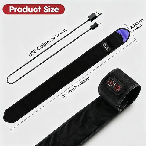 Cordless Arm Heating Pad Wrap with Red Light, 5000mAh Rechargeable Elbow Heating Pad Sleeve, Large Heated Arm Wrap with 3 Heat Levels, Timer, Heating Pad for Arms & Elbow in Saudi Arabia