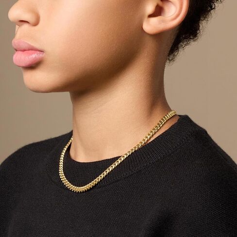 JAXXON - Youth Cuban Link Chain - Gold & Silver, 16-18 inch in Saudi Arabia