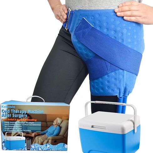 Cold Therapy Machine for Hip—Ice Machine for Hip After Surgery with Programmable Timer, Reduce Swelling After Hip Replacement, Fracture, or Trochanteric Pain, Cryotherapy Pain Relief, Compression Pad in Saudi Arabia