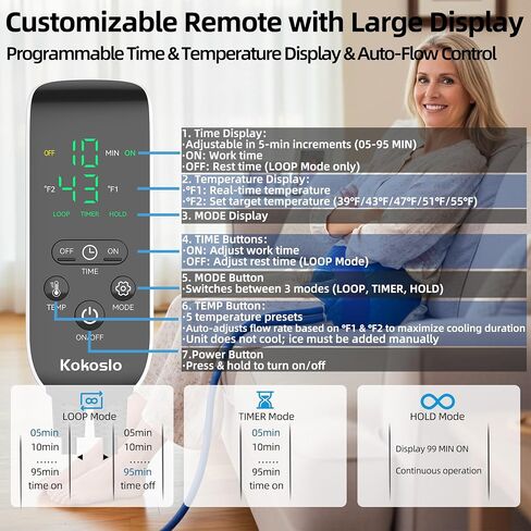Cold Therapy Machine for Hip—Ice Machine for Hip After Surgery with Programmable Timer, Reduce Swelling After Hip Replacement, Fracture, or Trochanteric Pain, Cryotherapy Pain Relief, Compression Pad in Saudi Arabia