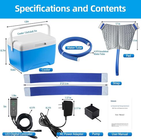 Cold Therapy Machine for Hip—Ice Machine for Hip After Surgery with Programmable Timer, Reduce Swelling After Hip Replacement, Fracture, or Trochanteric Pain, Cryotherapy Pain Relief, Compression Pad in Saudi Arabia