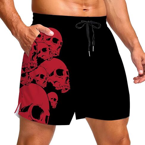 Men's Athletic Running Shorts with Pockets,Lightweight Quick Dry Basketball Workout Gym Shorts for Men in Kuwait
