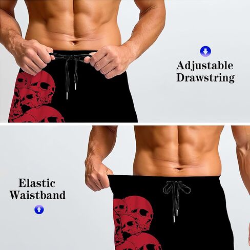 Men's Athletic Running Shorts with Pockets,Lightweight Quick Dry Basketball Workout Gym Shorts for Men in Kuwait