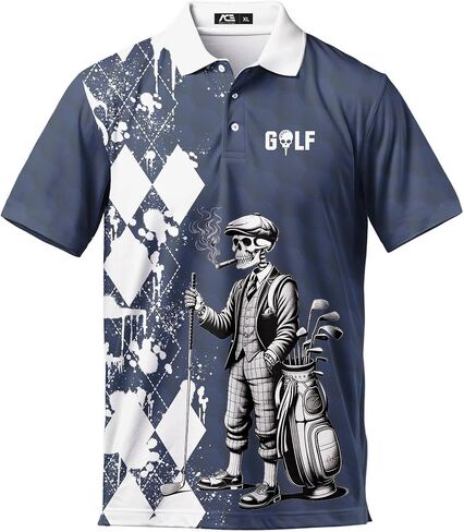 ACEPrints Hawaiian Polo Shirts for Men Mens Polo Shirts Short Sleeve Button Up Shirt Men Golf Shirts O1 in Saudi Arabia