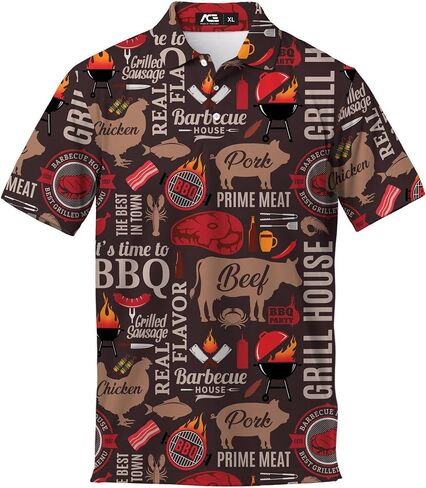 ACEPrints Hawaiian Polo Shirts for Men Mens Polo Shirts Short Sleeve Button Up Shirt Men Golf Shirts O1 in Saudi Arabia
