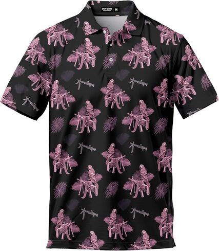 ACEPrints Hawaiian Polo Shirts for Men Mens Polo Shirts Short Sleeve Button Up Shirt Men Golf Shirts O1 in Saudi Arabia