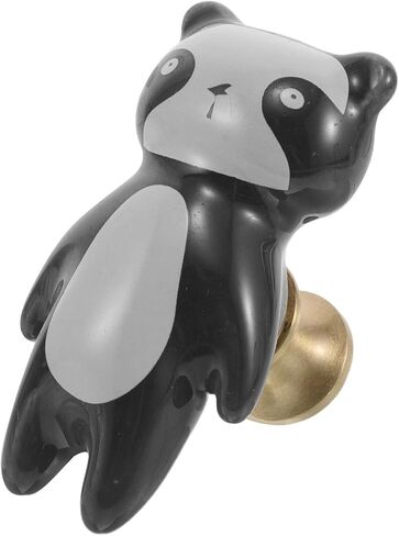 CALLARON Panda-Shaped Drawer Knobs Brass Cabinet Pull Handles with Screws Cute Animal Closet and Dresser Pulls for Room Furniture Decor in Kuwait