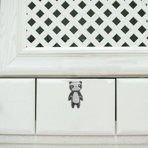 CALLARON Panda-Shaped Drawer Knobs Brass Cabinet Pull Handles with Screws Cute Animal Closet and Dresser Pulls for Room Furniture Decor in Kuwait