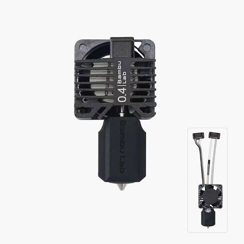 Bambu LAB Hardened Steel Hotend Kits Set with Fan for P1,P1P,P1S 3D Printer (0.4MM) in Saudi Arabia