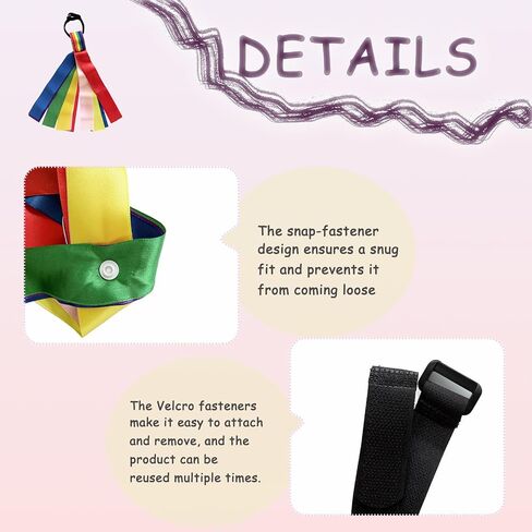 2 Pcs Luggage Identifiers Tag Ribbons, Luggage Identifiers with Button Design, Colorful Ribbon Luggage Identifier for Suitcases, Carts and Travel Bags in Saudi Arabia