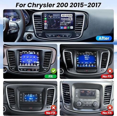 Car Radio Stereo for Chrysler 300C 2004-2011: 1280 * 800 Touchscreen with Carplay&Android Auto 2+64G 5GWiFi GPS Bluetooth 1080P Backup Camera DSP FM SWC in Kuwait