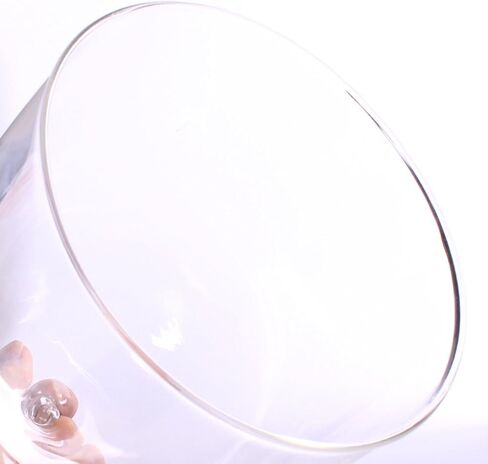 Clear Glass Dome Display Case Heart Handle Cloche with Wood Base Dia 6 inch in Saudi Arabia