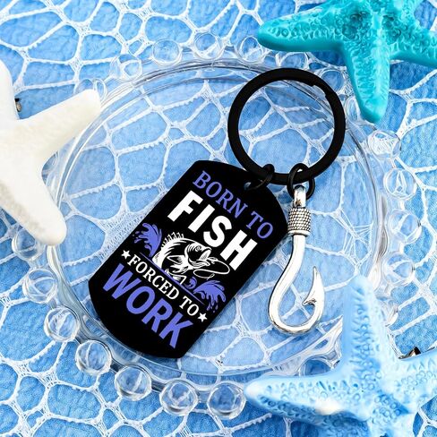 Fishing Gifts for Men Fish Keychain Cool Fishing Accessories for Fisherman Dad Fathers Day Fisherman Gifts for Husband Boyfriend Birthday Christmas Gift for Adults Fish Stuff in Saudi Arabia