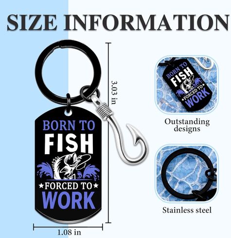 Fishing Gifts for Men Fish Keychain Cool Fishing Accessories for Fisherman Dad Fathers Day Fisherman Gifts for Husband Boyfriend Birthday Christmas Gift for Adults Fish Stuff in Saudi Arabia