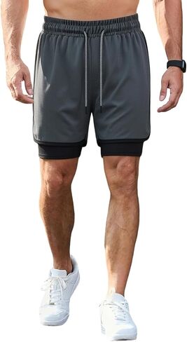 شورت كاجوال للرجال، شورت خارجي سريع الجفاف قابل للتنفس مع جيوب، يمكن غسله في الغسالة، للرياضة والارتداء اليومي in Kuwait