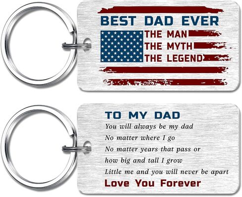 Dad Fathers Day Keychain Gifts from Daughter - Flag Keychain for My Father, Dad Birthday Retirement Present for Men, The Man The Myth The Legend in Saudi Arabia