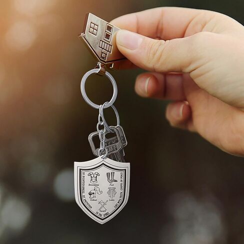 Nosiny 24 Pcs Fathers Day Christian Gifts Armor of God Keychains for Men Zinc Alloy Put on The Whole Armor of God Keychains Bulk Military Knight Favor Gift for Church Christian in Kuwait