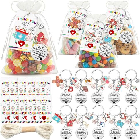 AUGSUN 31 Pcs Keychain Gifts Set，Keychains Gifts Charm Keyrings for Hanging Ornaments in Kuwait