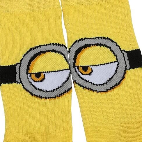 Bioworld Minions Favorite Characters Men's Athletic Crew Socks (Pack of 3) in Kuwait