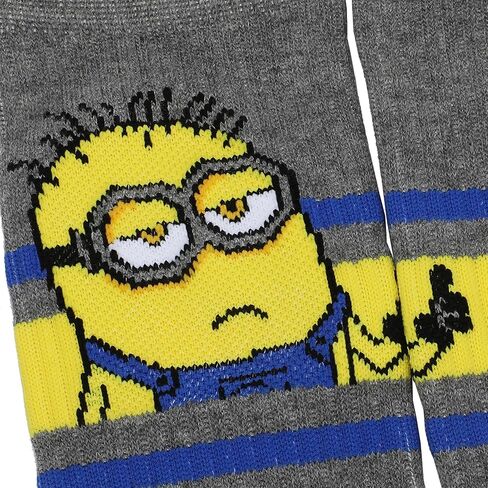 Bioworld Minions Favorite Characters Men's Athletic Crew Socks (Pack of 3) in Kuwait