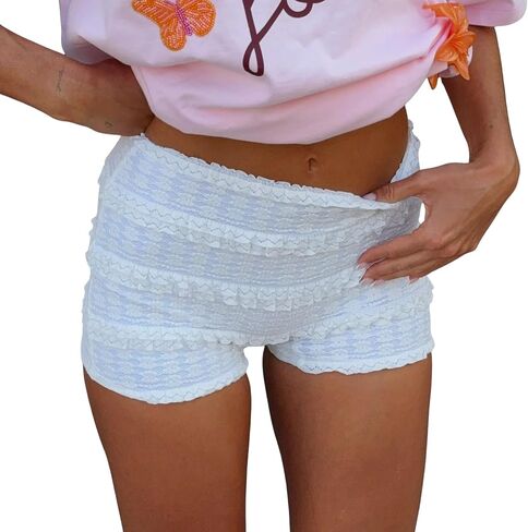 Women Lace Ruffle Booty Shorts in Saudi Arabia