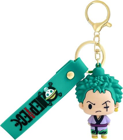 OP Anime Novelty Keychains, Kawaii Cartoon Mini Figure Keychain Gift, Fun Backpack Keyring Jewelry Accessories in Kuwait