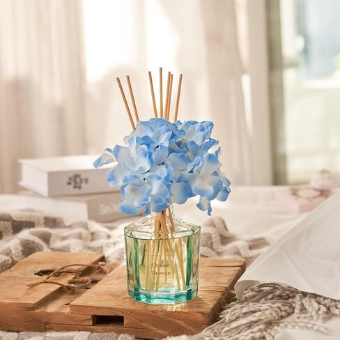 COCORRÍNA Reed Diffuser - Ocean Breeze 8.5oz Flower Reed Diffuser Set with 8 Sticks, Home Fragrance Reed Diffuser for Home Bedroom Office Bathroom Shelf Decor (Master Collection) in Saudi Arabia