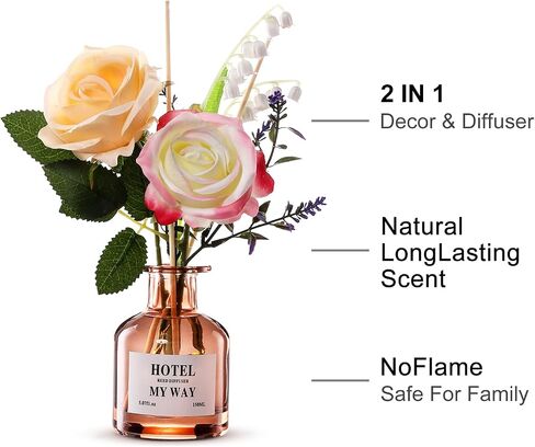 My Way Hotel Reed Diffuser – Scented Sticks for Home & Office | My Way Hotel Reed Diffuser Sticks Set – Luxury Long-Lasting Scent for Bedroom, Bathroom, Living Room & Office in Saudi Arabia