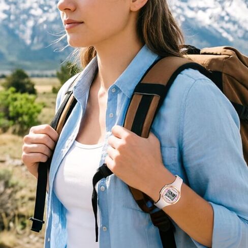 BOFAN Waterproof Sports Women's Digital Watch Chronograph Silicone Strap Watch in Saudi Arabia