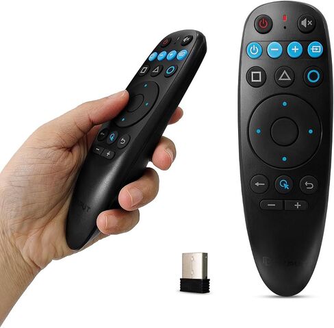 BPR2S Bluetooth Voice Remote Control Air Mouse Remote Control with 6-Axis Gyro Support IR Learning TV 4 Keys IR Isolation for Android TV Box TV Stick Set Top Box (No USB Dongle) in Saudi Arabia