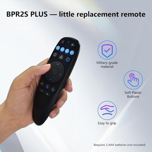 BPR2S Bluetooth Voice Remote Control Air Mouse Remote Control with 6-Axis Gyro Support IR Learning TV 4 Keys IR Isolation for Android TV Box TV Stick Set Top Box (No USB Dongle) in Saudi Arabia