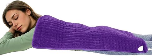 CooCoCo Electric Heating Pads for Women, FSA Eligible Heat Pad for Back Pain & Period Cramps, HSA Store Approved Items, Machine Washable 17''x 33'', Purple in Saudi Arabia