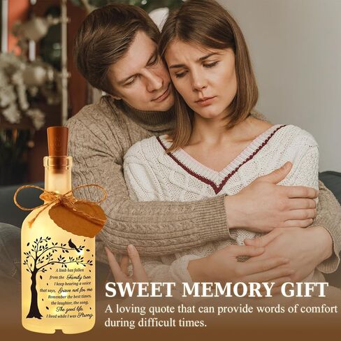 Sympathy Gifts for Loss of Loved One, In Memory of Loved One, Bereavement Condolences Gift for Loss, Sympathy Decorative Bottle Jar Lighting in Saudi Arabia