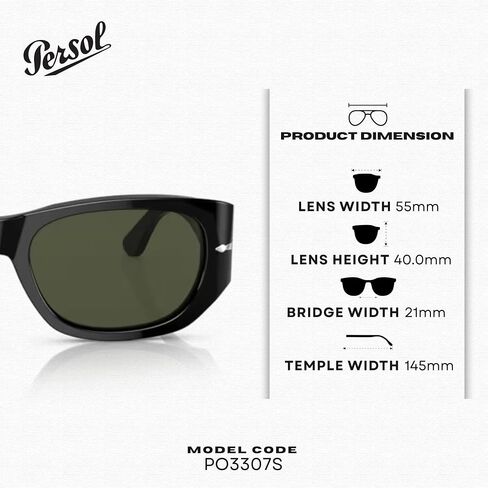 Persol PO3307S pillow Shape Sunglasses With Official Eyewear Kit in Kuwait