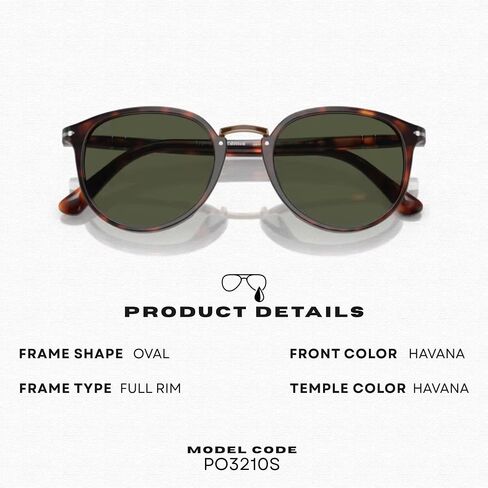 Persol PO3210S Oval Shape Sunglasses With Official Eyewear Kit in Kuwait