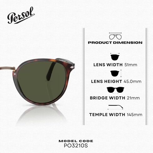Persol PO3210S Oval Shape Sunglasses With Official Eyewear Kit in Kuwait