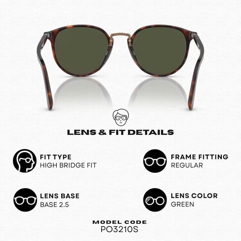 Persol PO3210S Oval Shape Sunglasses With Official Eyewear Kit in Kuwait