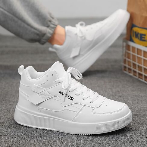 Mens Casual Fashion Sneakers Soft Comfortable Lace-Up Shoes,Tennis Shoes, Stylish Casual Sneakers for Outdoor, Casual Attire & Skateboarding,Modern Skate Shoes in Kuwait