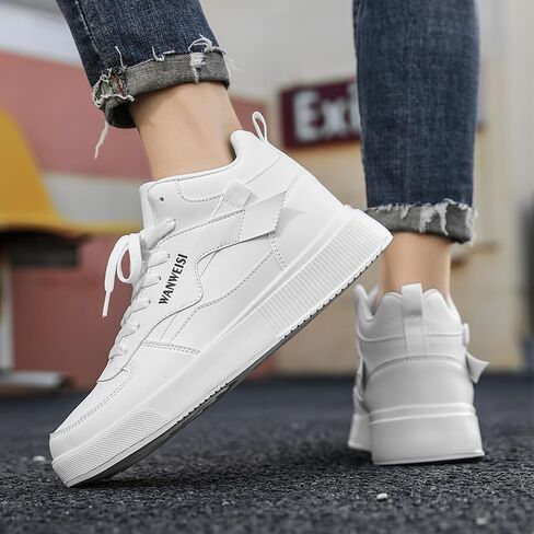 Mens Casual Fashion Sneakers Soft Comfortable Lace-Up Shoes,Tennis Shoes, Stylish Casual Sneakers for Outdoor, Casual Attire & Skateboarding,Modern Skate Shoes in Kuwait