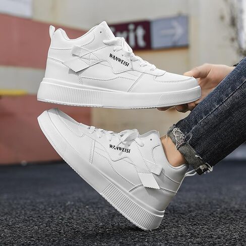 Mens Casual Fashion Sneakers Soft Comfortable Lace-Up Shoes,Tennis Shoes, Stylish Casual Sneakers for Outdoor, Casual Attire & Skateboarding,Modern Skate Shoes in Kuwait