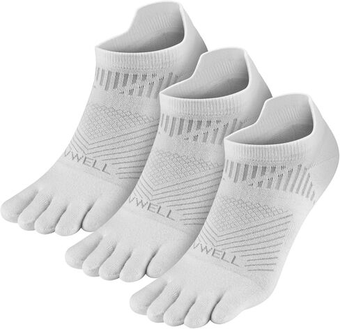 VWELL Toe Socks for Men and Women COOLMAX Five Finger socks Athletic Running Sock Breathable Ankle Toe Socks (3Pairs) in Saudi Arabia