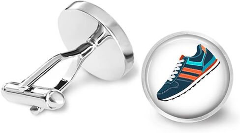 Retro Sneaker Cufflinks Running Shoes Cuff Links in Saudi Arabia