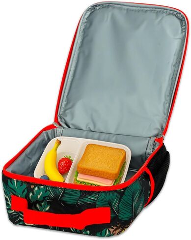 Jurassic Park Backpack with Lunch Box - Bundle with 17" Dinosaur Backpack, T-Rex Lunch Bag, Water Bottle, Stickers, More | Jurassic Park School Bag with Lunchbox Set in Kuwait