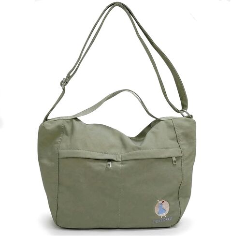 Togood Casual Crossbody Bags for Women Men, Large Tote Shoulder Bag Embroidery Hobo Purses, Lightweight Waterproof Purse in Saudi Arabia