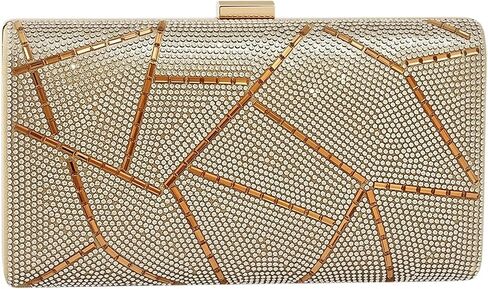 2026 Rhinestones Clutch Purses for Women 3d Evening Bags Striped Square Handbag for Wedding Party in Saudi Arabia