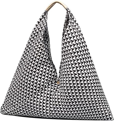 CORIOS Canvas Handbag for Women - Ethnic Style Tote Top Handle Summer Beach Large Shoulder Bag in Kuwait