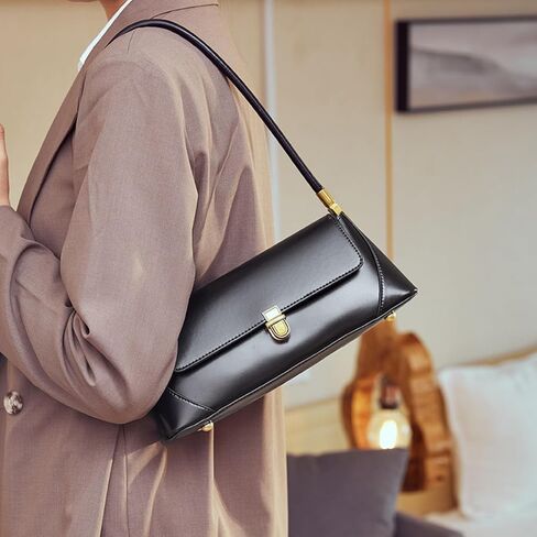 Shoulder Bag for Women Vintage Retro Classic Small Purse 90s Y2K Hobo Tote Handbag Mini Clutch with Buckle Closure in Saudi Arabia